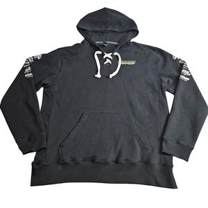 Schauer Motorsports Black Hoodie 2XL Snowmobile Racing Motorcross Minnesota‎